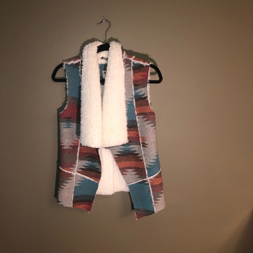 Fuzzy Colorful Vest